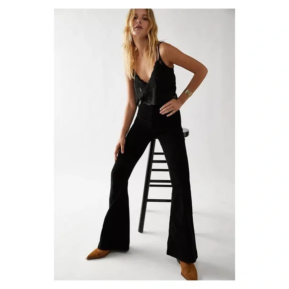 NWT Free people We the free Jayde high rise corduroy flare pants 25 - Picture 2 of 13